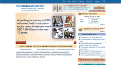 Desktop Screenshot of indiaeducationstat.com