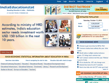 Tablet Screenshot of indiaeducationstat.com
